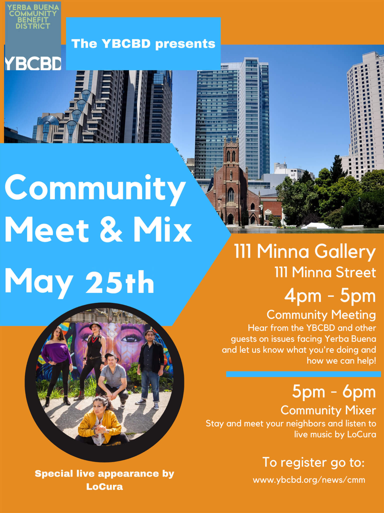 May 25th: Yerba Buena Community Meet & Mix