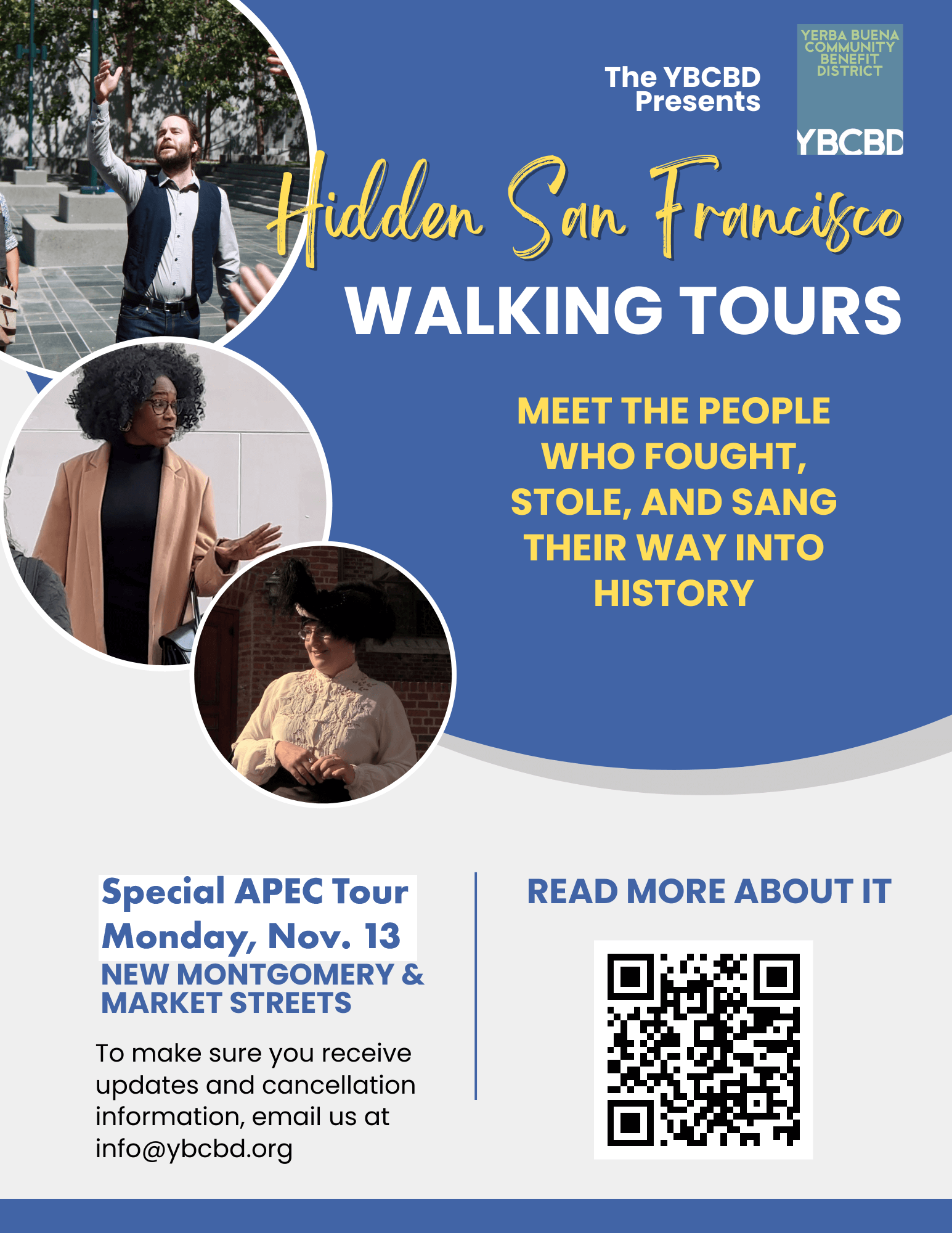 Monday November 13th: SPECIAL APEC Free Hidden SF Walking Tours!